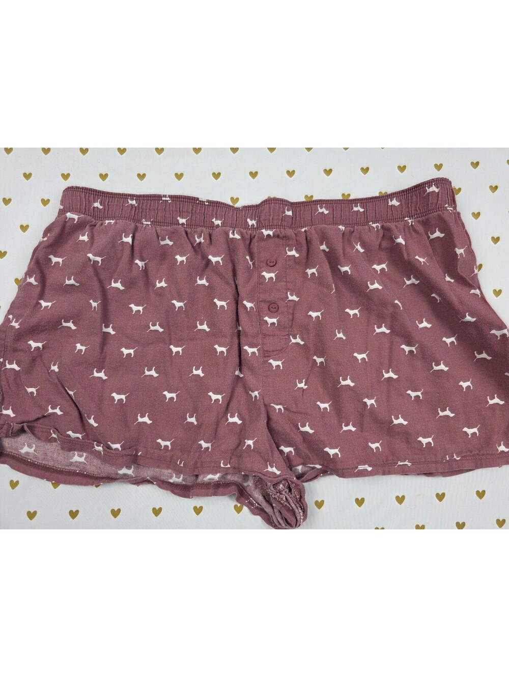 Victorias Secret PINK Dogs XL Sleep Shorts Boxers Pajama Bottoms